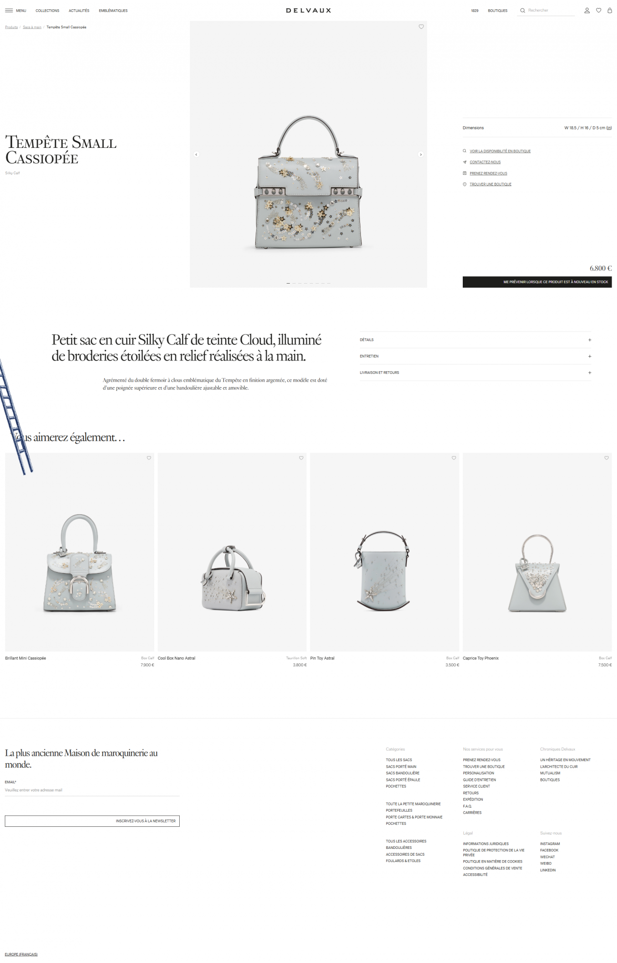 Page produit